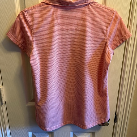 Pebble Beach Orange Short Sleeve Dry-Luxe Performance Golf Polo Top Womens Small - Picture 5 of 7